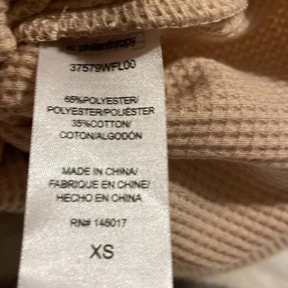 NWT n:PHILANTHROPY Blaire Waffle Knit Cut Out Sweatshirt XS Party Festival‎ Club - Picture 6 of 10